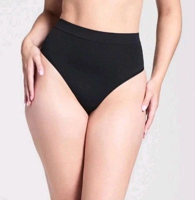 ASSETS by SPANX Women’s L Thong – Black All Around Smoothers Shaping Underwear - Image 1 of 4