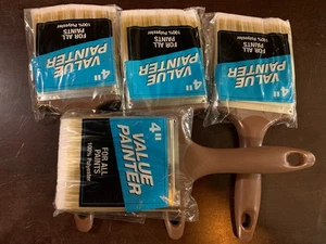 PENNELLO Pittore Valore 4" per tutte le vernici 100% poliestere Lotto x4pz NUOVO! - Foto 1 di 4