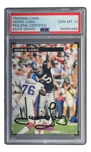 Howie Long Signed Raiders 1992 Pro Line Profiles Trading Card PSA/DNA Gem MT 10 - Picture 1 of 4