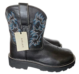 Botas vaqueras Ariat Fatbaby para mujer negras talla 10B medianas - Imagen 1 de 7