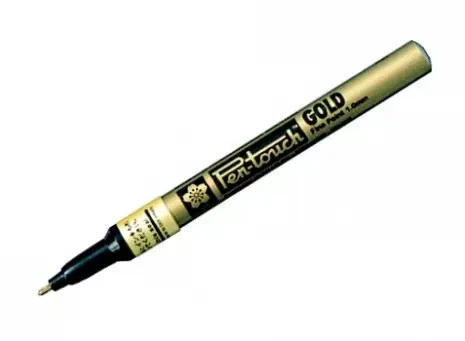 1 bis 24x SAKURA Permanent-Marker Pen-Touch Fein, gold - SPARE BIS ZU 70% - Bild 1 von 1