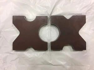 Placas de cama de prensa de tienda de acero de 20 toneladas, árbol de marco h 4 muescas 1.5""X 12""X 12"" conjunto - Imagen 1 de 5