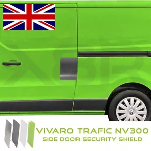 For Vivaro Trafic NV300 2014-  N/S Sliding Door Theft Shield Guard Latch Plate - Picture 1 of 12