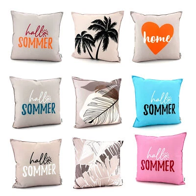 Heimtexland ® Outdoor Deko Kissen 45x45 gefüllt Gartenkissen wetterfest Typ906