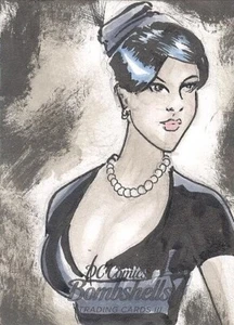 2019 Cryptozoic DC Comics Bombshells 3 Cesar Flores Sketch card Of Catwoman RARE - Picture 1 of 1