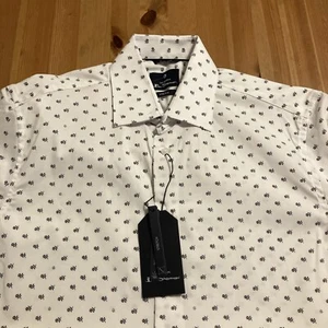 The Original Ben Sherman Slim Fit Stretch Men’s Dress Shirt Size Small Flowers - Picture 1 of 11