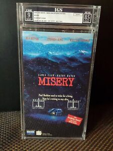 Misery VHS 1991 Stephen King, Nelson Watermarks IGS Graded Double Mint 9-8.5