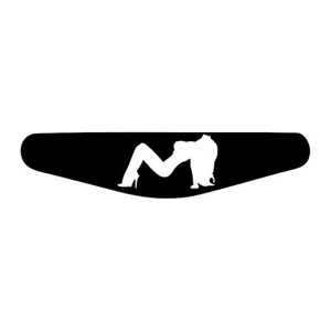 Silhouette Frau - Play Station PS4 Lightbar Sticker Aufkleber weiss - Picture 1 of 3