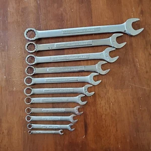 Craftsman SAE 11pc Combo Wrench Set v^ vv v Series 12pt See Full Description - Foto 1 di 6