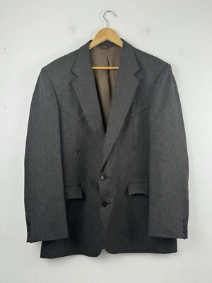 Chaqueta Blazer Circle S Texas Gris Western Para Hombre Talla 40 R Abrigo Deportivo Vintage Foto 1 de 4