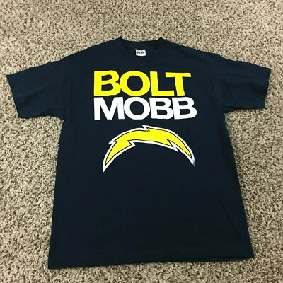 Delta San Diego Chargers Men Sz M Bolt Mobb Shirt Blue Football Tailgate - Image 1 of 4