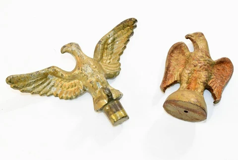 Solid Brass Eagle Finials - Rustic Vintage Archtectural Salvage Cover