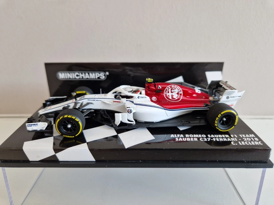 Minichamps 1/43 Alfa Romeo Sauber Ferrari C37 C. Leclerc - 2018 - 417180016 - Immagine 1 di 4