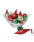 Holiday Lane Christmas Cheer 16 Shatterproof Red, Green & Silver Ornaments