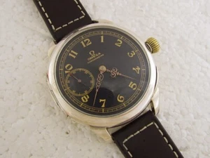 Omega Chronometre Antique 1902-1908 Swiss Beautiful Art Deco Silver Men Watch - Picture 1 of 15