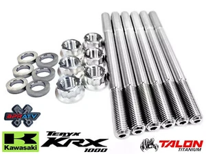 Kawasaki Teryx KRX 1000 KRX 4 1000 BPRATV TITANIUM Cylinder Head Bolts Stud Kit - Picture 1 of 24