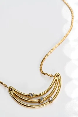 Impresionante collar de diamantes de oro de 18 quilates Foto 1 de 4