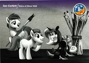 Bronycon 2017 - Ian Corlett Voice of Silver Shill Autograph Card Postcard Blank - Picture 1 of 1