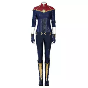 Captain Marvel Cosplay Kostüm Outfit Halloween Kostüm Outfit für Frauen Menge Neu - Bild 1 von 39