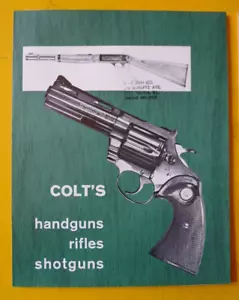 Vintage COLT Firearms Catalog & Price Sheet from 1966 Handguns Rifles Shotguns - Picture 1 of 5