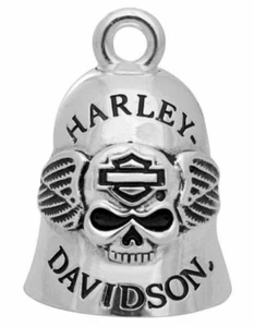 "RIDE BELL SKULL & WINGS" campanas de la suerte *HRB045* - Imagen 1 de 1
