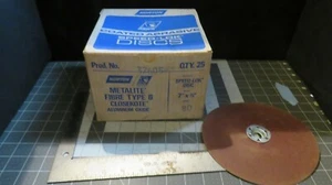 Norton 7" x 7/8" Speed-Lok Disc 80 Grit (25 uds.) 37605 - Imagen 1 de 4