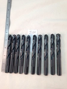 10 NEW 15/32" HIGH SPEED DRILL BITS. USA MADE. FITS ANY 1/2" CHUCK. {J134} - Picture 1 of 7