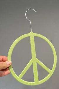 Green peace sign accessory hanger - Picture 1 of 4