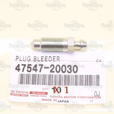 4754720030 OEM Toyota Lexus Rear Drum Brake Bleeder Plug 4Runner Supra Van LX570 - Image 1 of 4