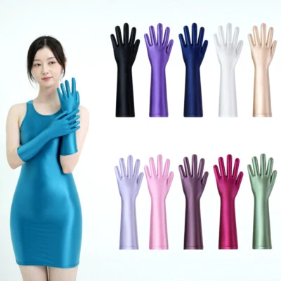 MJINM Girl mid-length gloves mitten new comfortable party club stage performance - Image 1 of 4