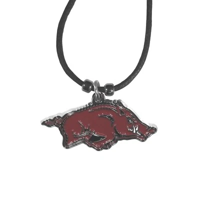 Collar con cordón Arkansas Razorbacks joyería con licencia de la NCAA Foto 1 de 3