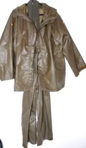 BW Regenanzug PVC (Jacke + Hose) Gummi Regenmantel Gummi Regen Mantel Jacke 52/L - Bild 1 von 10
