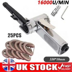 Heavy Duty 10mm 330 x 10mm Wide Air Finger Belt Sander Power File Detail Sanding - Picture 1 of 14