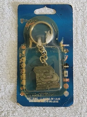 Vintage Nascar #3 Dale Earnhardt Pewter Keyring WinCraft Sport New - Image 1 of 2