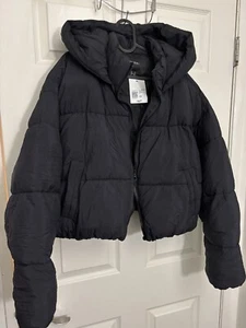 Outerwear, Bomber, Size 1X, Black, Forever 21+, Women - Picture 1 of 3