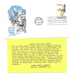1787 Seeing Eye, Guide Dogs, Cover Craft Cachets, CCC, FDC - Picture 1 of 1