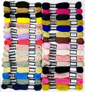 31 Skeins DMC Laine Wool Persian Yarn Floss Crewel Needlepoint 31 Colors A - Picture 1 of 7