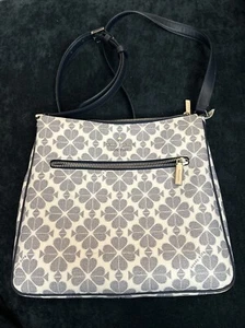 Kate Spade Purse Handbag White/Navy With spades - Picture 1 of 12