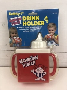 1992 Hawaiian Punch CUP Getränkehalter Saftety 1. Sipper Top Vintage - Bild 1 von 7