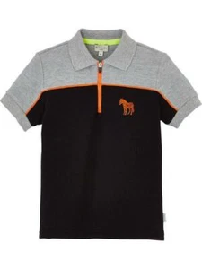 Paul Smith Junior Boys Vireak Zebra Zip Neck Short Sleeve Polo 14yrs RRP £59 - Picture 1 of 3
