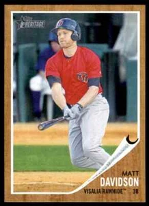2011 Topps Heritage Minor League Matt Davidson Visalia Rawhide #95 - Picture 1 of 2