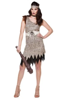 Disfraz de Halloween Reina de la Cueva Hombre de las Cavernas Adulto - 8-10 Mediano #4943 Foto 1 de 4