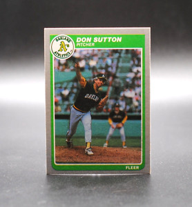 1985 Fleer Update DON SUTTON Card U115 MINT Oakland A's