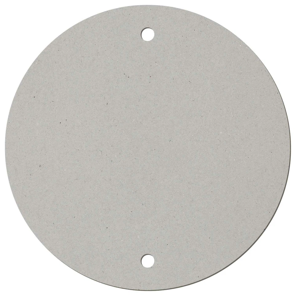 Pappe Scheibe mit zwei Löchern untereinander - 3-50cm Basteln Deko - Bild 1 von 1