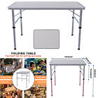 Folding Camping Table Aluminium Picnic Adjustable Party Bbq Table Indoor Outdoor