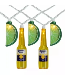 Northlight 10ct Corona Extra Beer Bottle Lime Summer Patio Lights NEW
