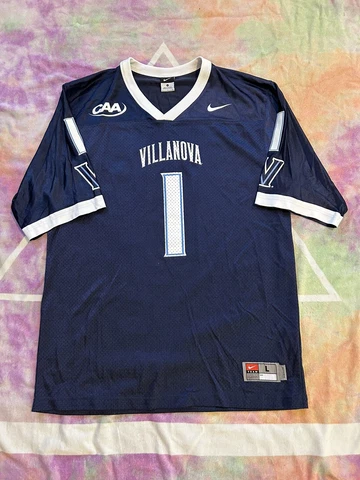 Vintage Nike Villanova NCAA Football Jersey Size Large Worn  Clean Cover