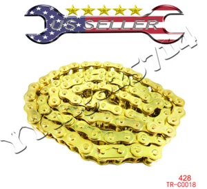 428 102 Link Chain Honda XR50 CRF50 Pit Dirt Bike ATV 50cc 70cc 90cc 110cc 125cc - Bild 1 von 2