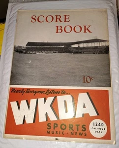 Rare 1949 Nashville Vols Vs. Atlanta Crackers WKDA Radio Baseball Score Book - Picture 1 of 8