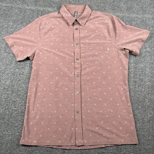 Vuori Hemd Herren Medium Bridge Kurzarm Button Down feuchtigkeitsableitend Stretch geometrisch - Bild 1 von 6